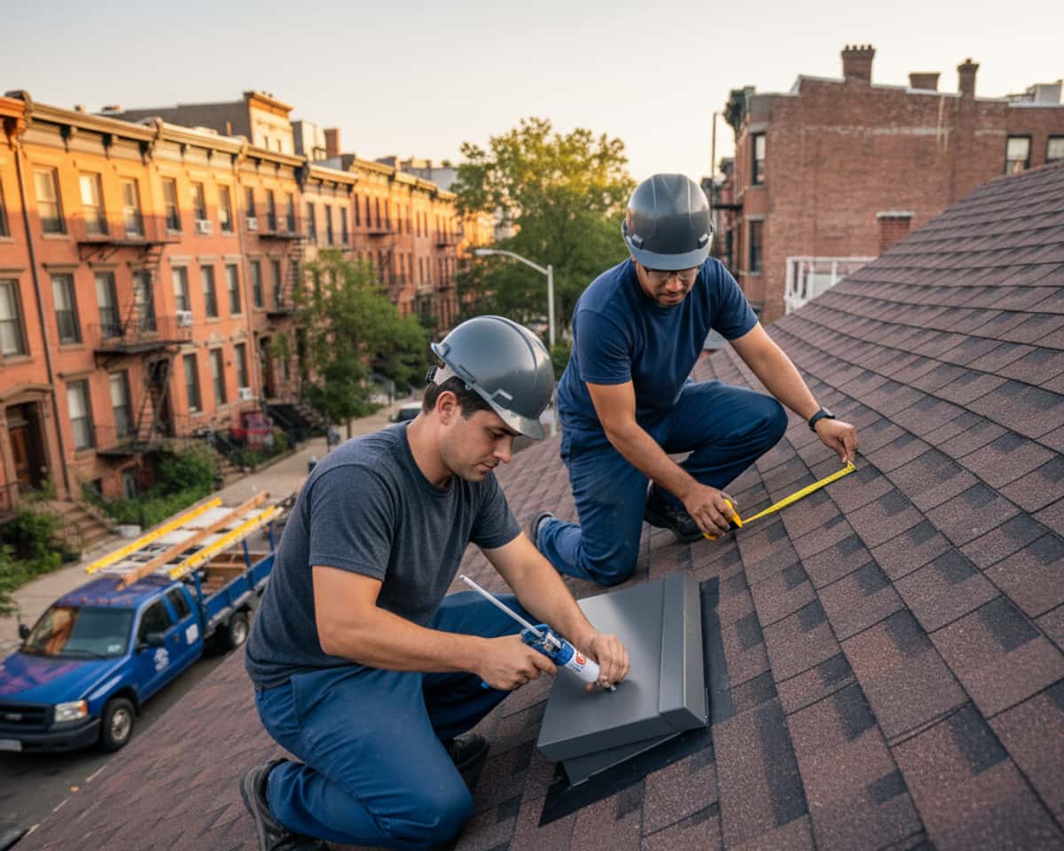 Close-up of a properly installed ridge vent on a shingle roof, demonstrating effective attic ventilation.